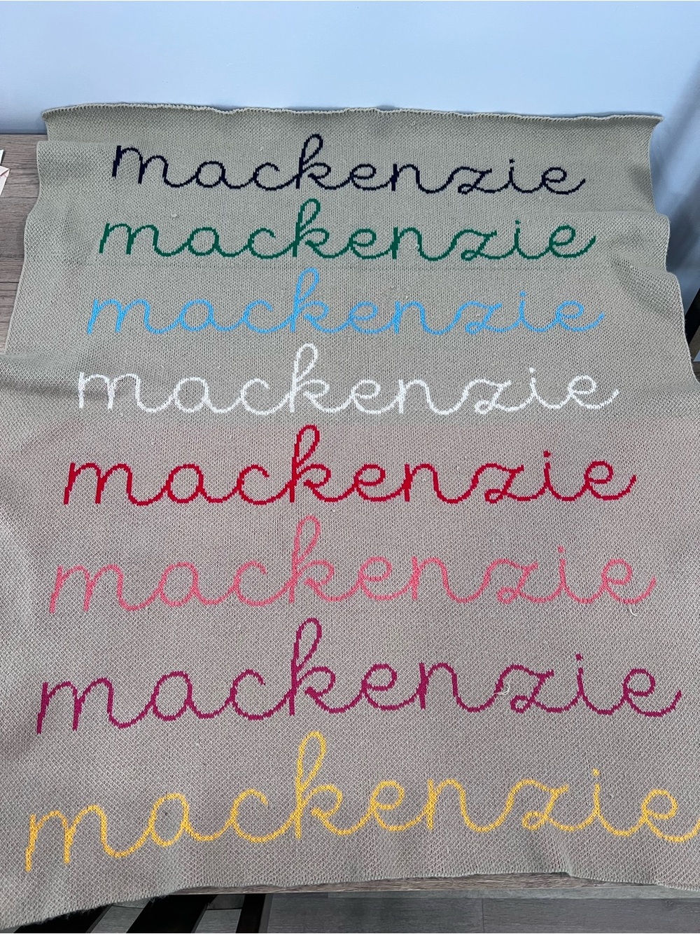 BaubleBar Name Throw- “Mackenzie”